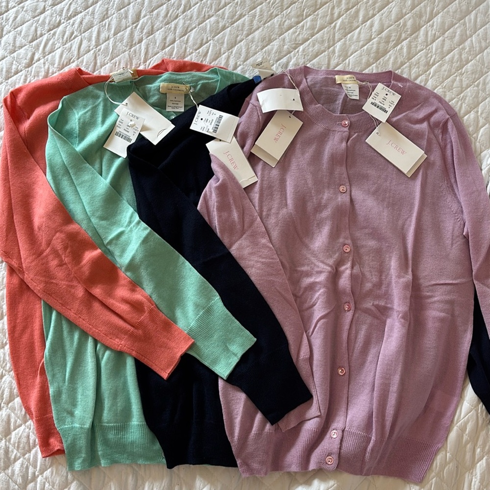 J.Crew 100% cashmere cardigans